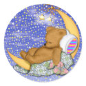 Sleepy Moon Bear stickers