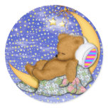 Sleepy Moon Bear stickers