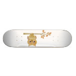 Sleepy Owl in Tree Skateboard