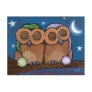 Sleepy Owls Postcard