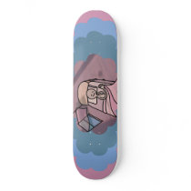 sleepy skater. skateboard
