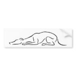 Sleepy Sphinxing Greyhound bumper stickers