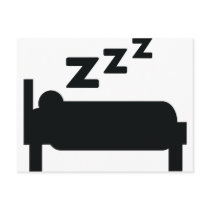 sleepyhead zzz sleeping post card