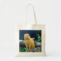 Slender Mongoose Galerella Sanguinea Tote Bags
