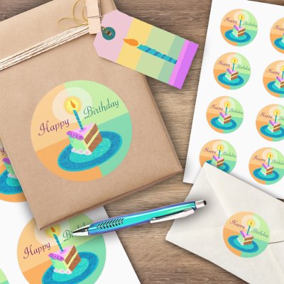 Slice of birthday Cake Sticker by mmpierce
