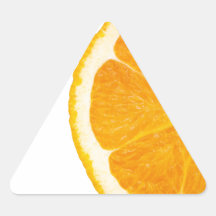 Slice Of Orange Triangle Sticker