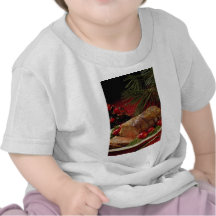 Sliced beef roast with apples tshirts