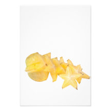 Sliced carambola personalized announcements