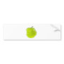 Sliced green apple bumper sticker