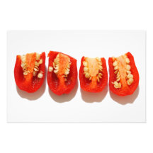 Sliced peppers photo art