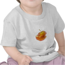 Sliced red apple shirts