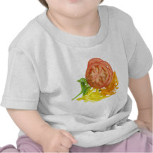 sliced tomato and peppers t-shirt