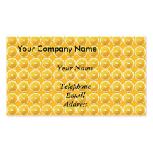 Slices of Oranges - Juice Theme Business Cards