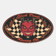Slick Devil Motor Oil Sticker