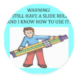 slide rule math humour stickers