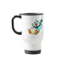 Sliding blue Bruce mugs