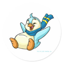 Sliding blue Bruce stickers