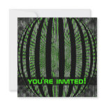 Slightly Spacy Green Party Invitations