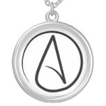 Slim Atheist Symbol Necklace