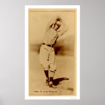 Slim Sallee Cardinals Baseball 1914 Poster