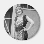 Slimming Stripes, 1920s Fridge Magnets