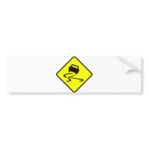Slippery When Wet Road Traffic sign Australia Car