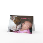 Slobber kisses Valentines Day card