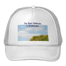 Slogan Truckers Hats Best Attitude is Gratitude