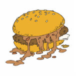 sloppy chili burger photo cutout