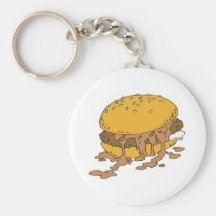 sloppy chilli burger key chain