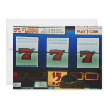 Slot machine in a casino invitations