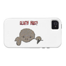 Sloth Hug Baby Sloth Sketch iPhone 4/4S Case