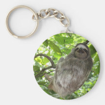 Sloth in Tree Keychain
