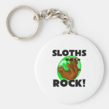Sloths Rock Keychain