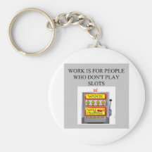 slots player casino gambler key chain
