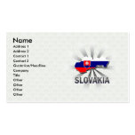 Slovakia Flag Map 2.0 Business Card Template