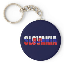 Slovakia Logo Emblem for Slovaks worldwide Keychains