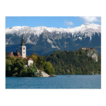 Slovenia, Bled, Lake Bled, Bled Island, Bled 2 Post Cards