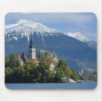 Slovenia, Bled, Lake Bled, Bled Island, Bled Mouse Pads