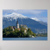 Slovenia, Bled, Lake Bled, Bled Island, Bled Posters