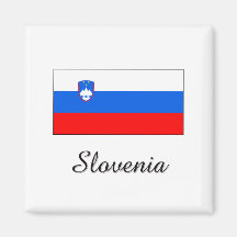 Slovenia Flag Design Refrigerator Magnet