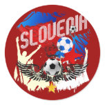 Slovenia Grunge Soccer football celebration Sticker