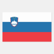 SLOVENIA RECTANGLE STICKERS
