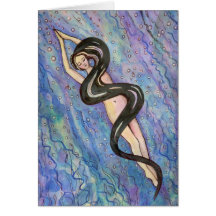 Slow Dive Greeting Cards