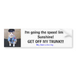 Slow Down! bumper stickers