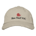 Slow Food NYC cap embroidered hats