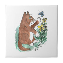 Slow Paws and Butterfly is Too Fast Tile