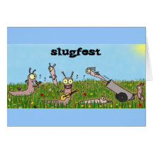 Slugfest Greeting Card