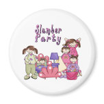 SLUMBER PARTY GIRLS REFRIGERATOR MAGNETS