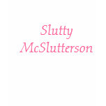 Slutty McSlutterson t-shirts